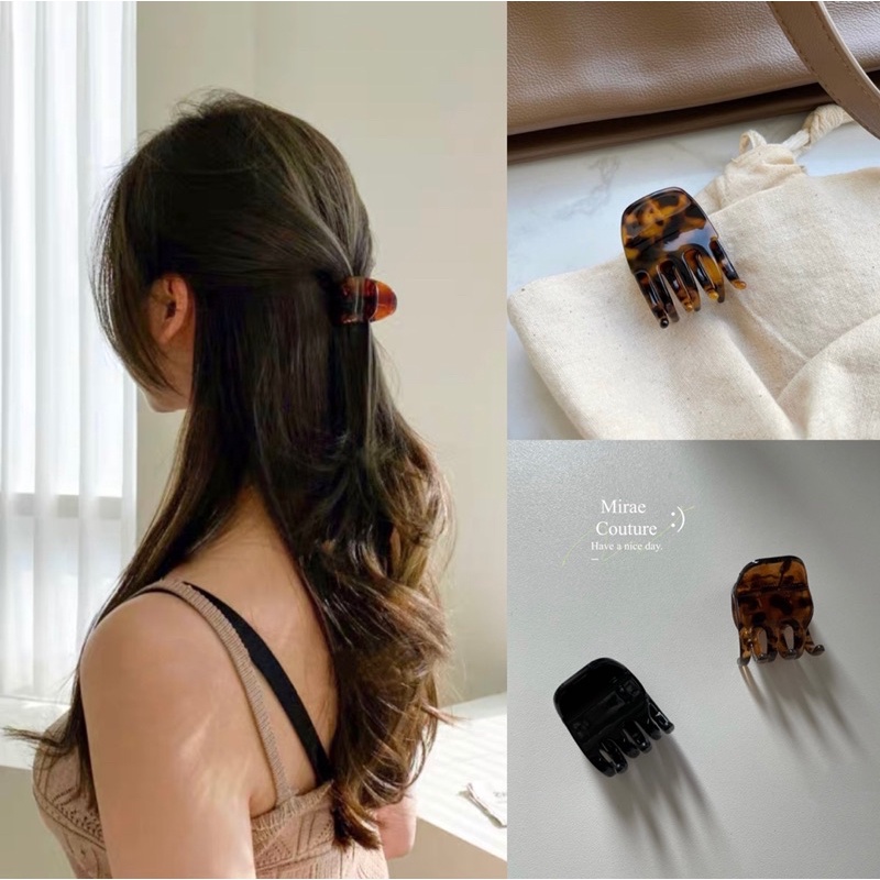 Mirae Korean Vintage Small Medium Claw Clip Casual Work Homewear Fringe Hair  Clip Women Hair Accessories Gift | Shopee Malaysia