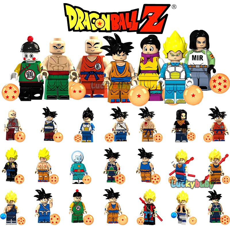 Dragon Ball Z Super Vegeta Son Goku Saiyans Cell Lego Anime Building Blocks Minifigures Toys For Children Gifts Shopee Malaysia