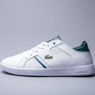 lacoste white green shoes