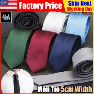 5cm Men Man Solid Color Formal Neck Tie Necktie Clip