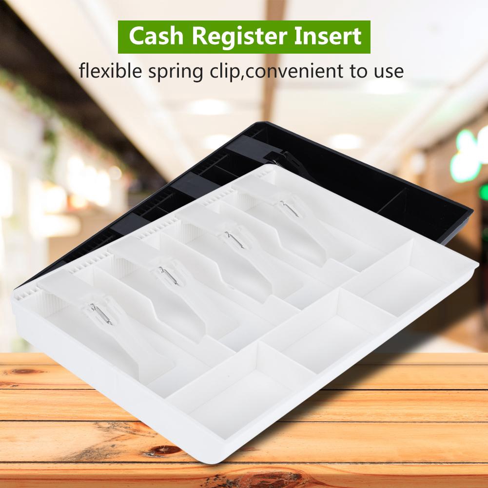 Cash Drawer Register Insert Tray 4 Bills 3 Coins Money Storage Box