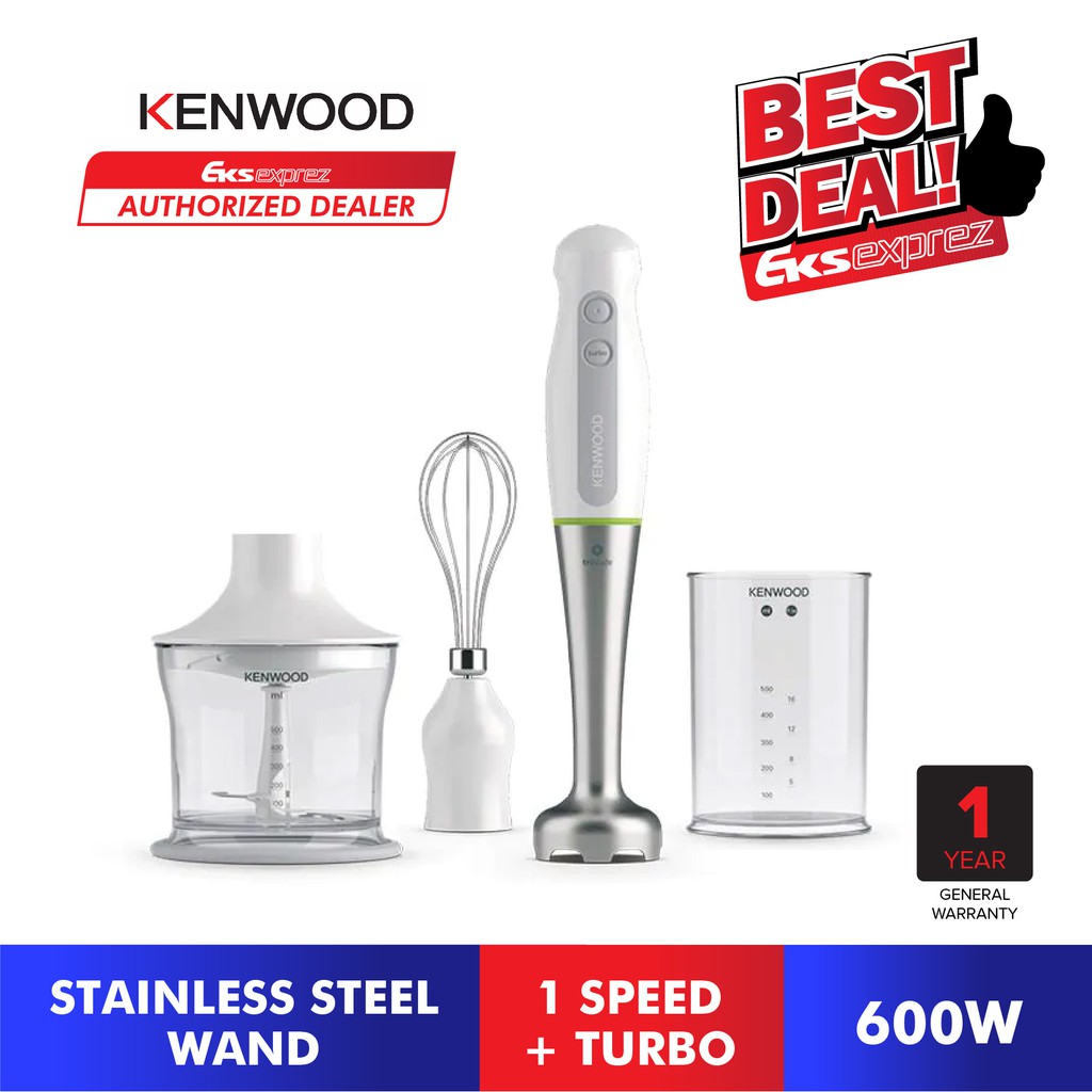 Kenwood Triblade Hand Blender (600W) HDP109WG