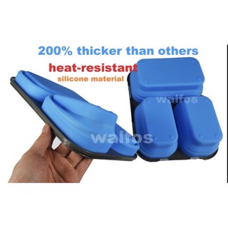 [READY STOCK] 3 Compartment Foldable Collapsible Silicone Lunch Box Food Container