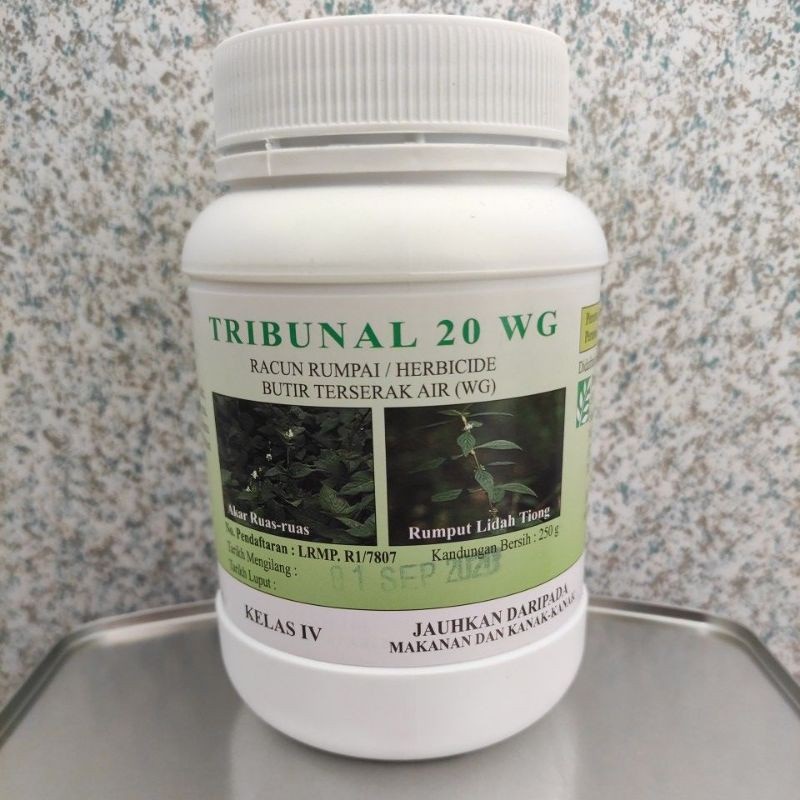 250G Tribunal Metsulfuron-methyl 20% ally (TRIBUNAL) Herbicide Mixture Campuran Racun anak kayu Rumput citi farm