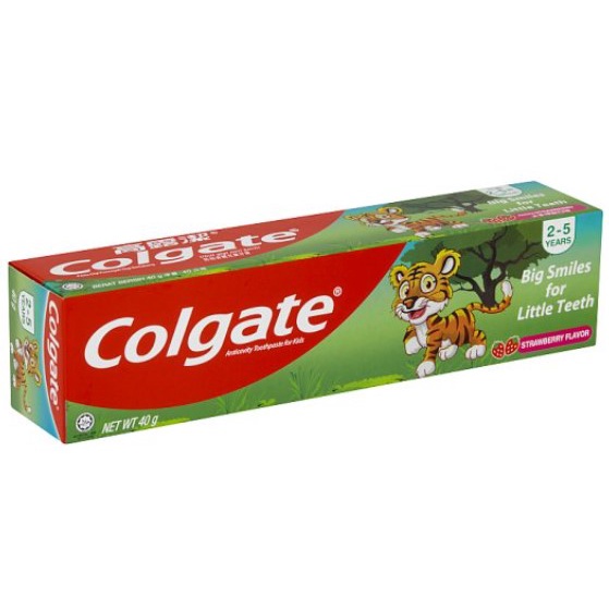 COLGATE! Kids Toothpaste Strawberry Flavour Ubat Gigi Kanakkanak 40g