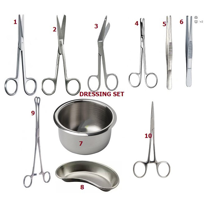 DRESSING SET INSTRUMENTS STANDARD SURGICAL MEDICAL USE | Shopee Malaysia