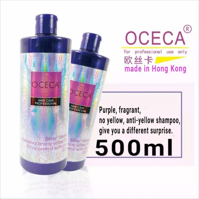 Oceca Purple Shampoo For Blonde Silver Hair 500ml Shopee Malaysia