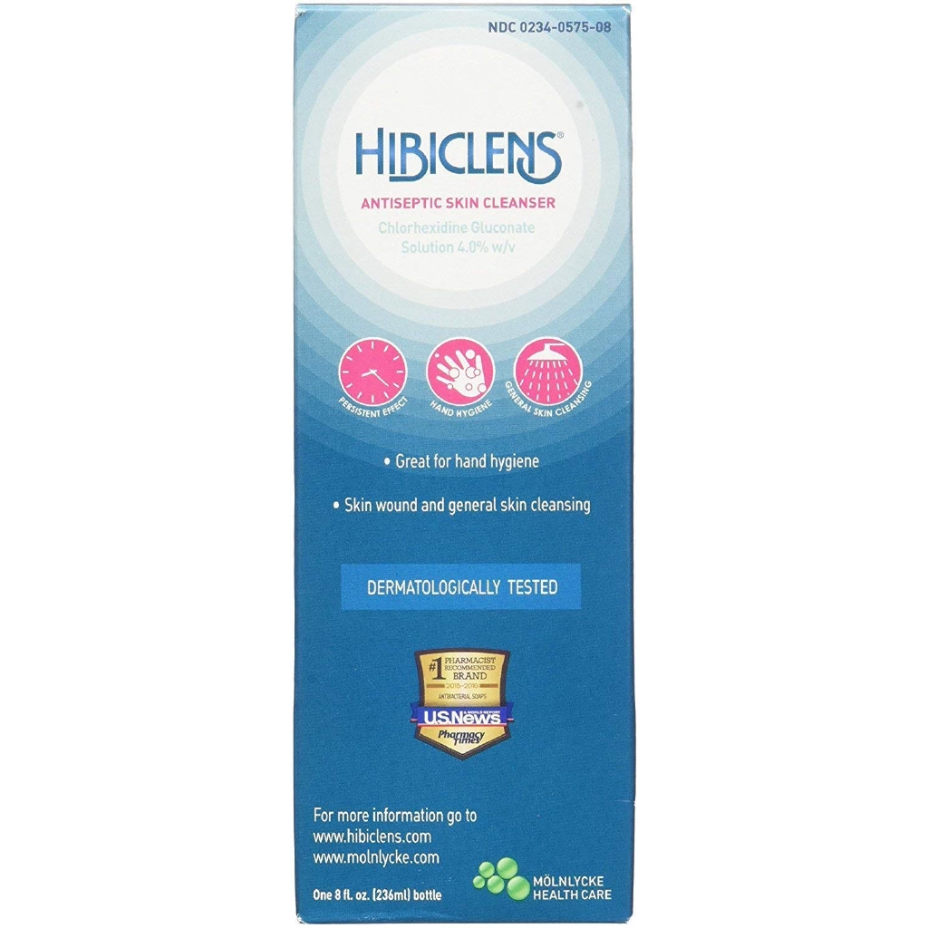 Hibiclens Antimicrobial/Antiseptic Skin Cleanser 8 Fluid Ounce Bottle
