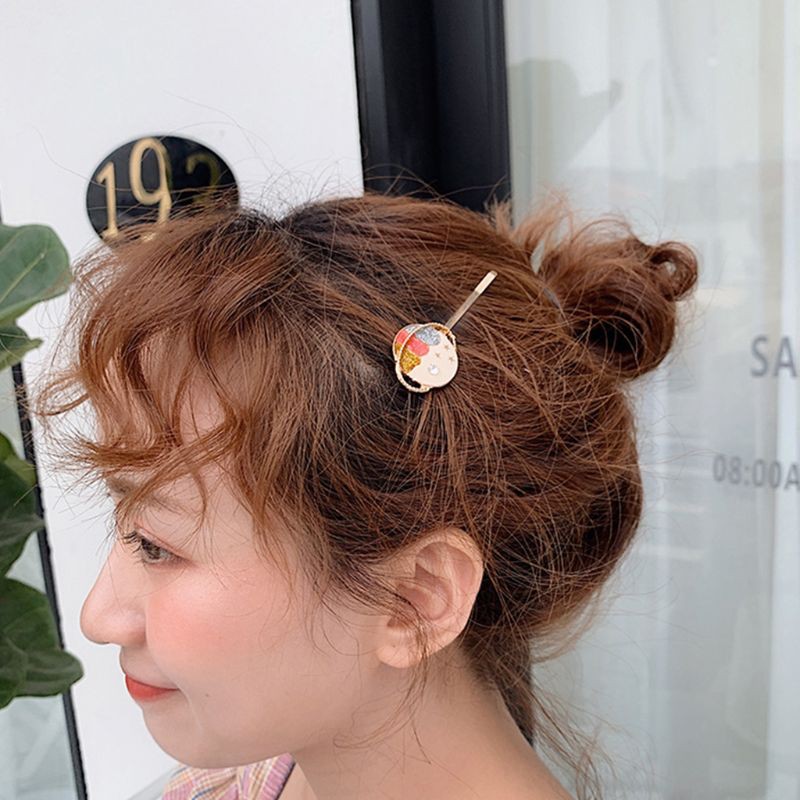 Stock 3pcs Set Women Hair Styling Wavy Bobby Pins Cute Oil Drop