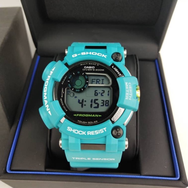 casio frogman blue