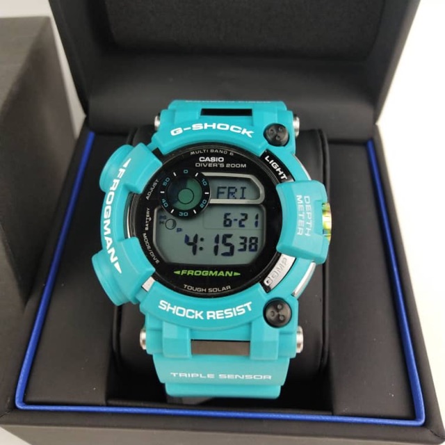 g shock frogman blue