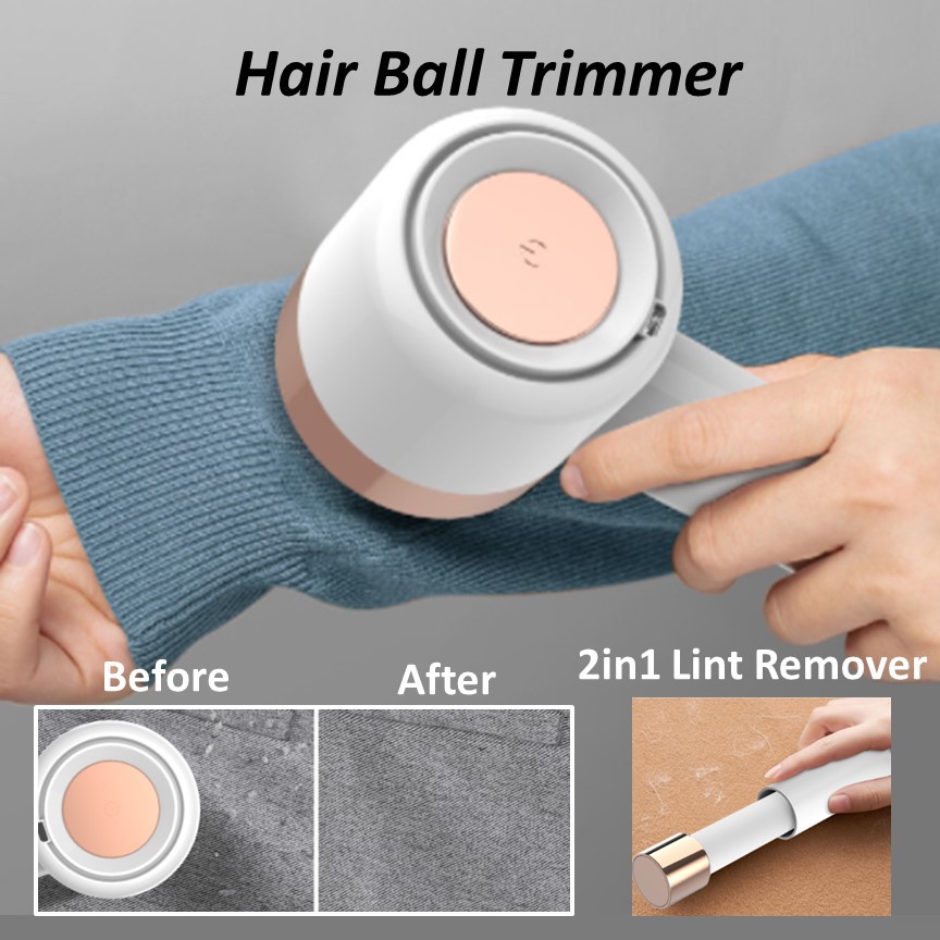 LTL 2in1 Hair Ball Trimmer Lint Remover Portable Wireless Rechargeable Fabric Shavers Shopee
