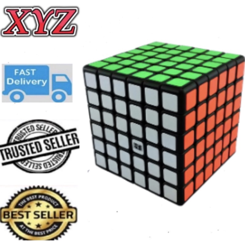 Speedcubing 6x6 BLACK Rubiks Cube (100% Ready Stock Fast Postage ...