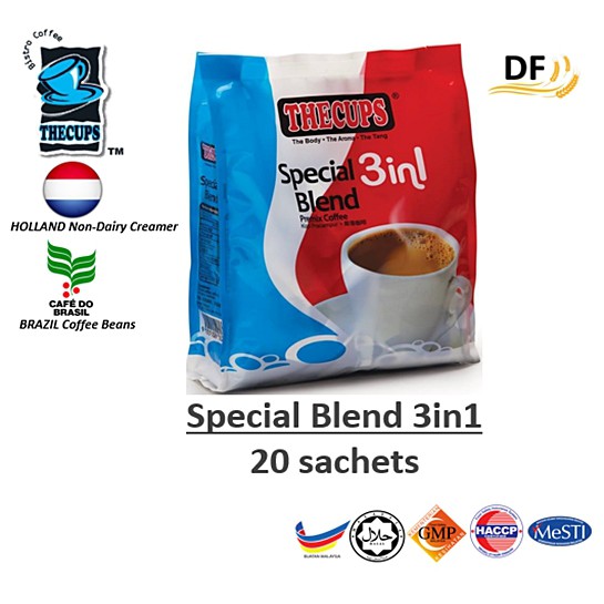 THE CUPS Special Blend 3 In 1 Instant Coffee Mix (20 sachets
