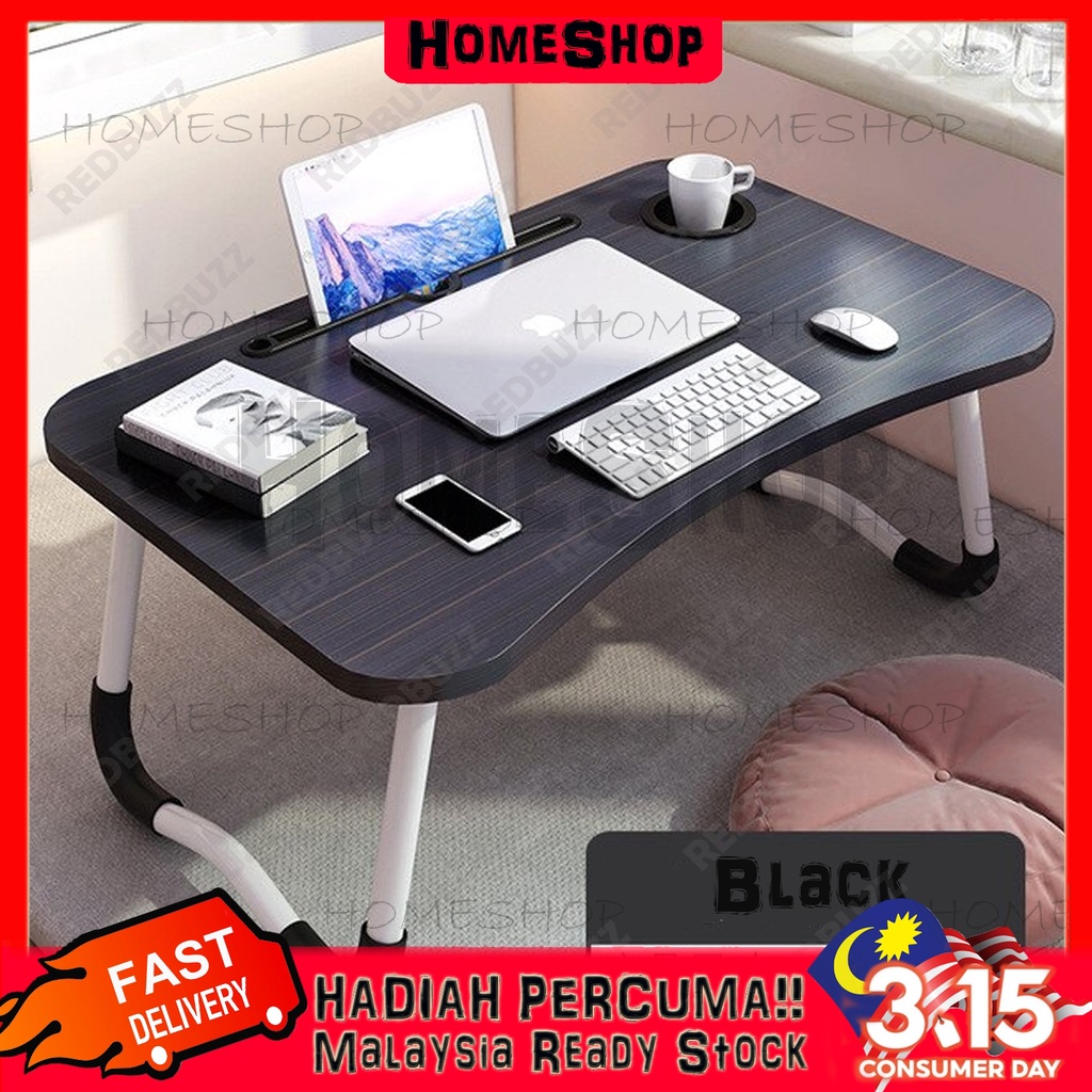 HomeShop Foldable Laptop Table Bed Table Notebook Table Portable ...