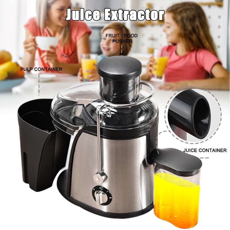 【ReadyStock 】Powerful Electric Juice Extractor Juicer Blender Fruit Vegetable Slow Juicer Machine 400W 2 Speed