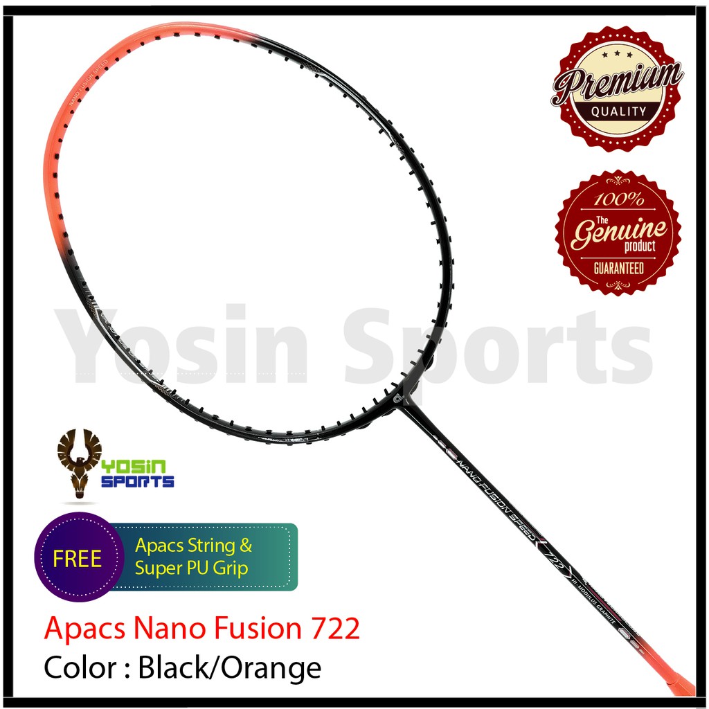 apacs badminton racket 722