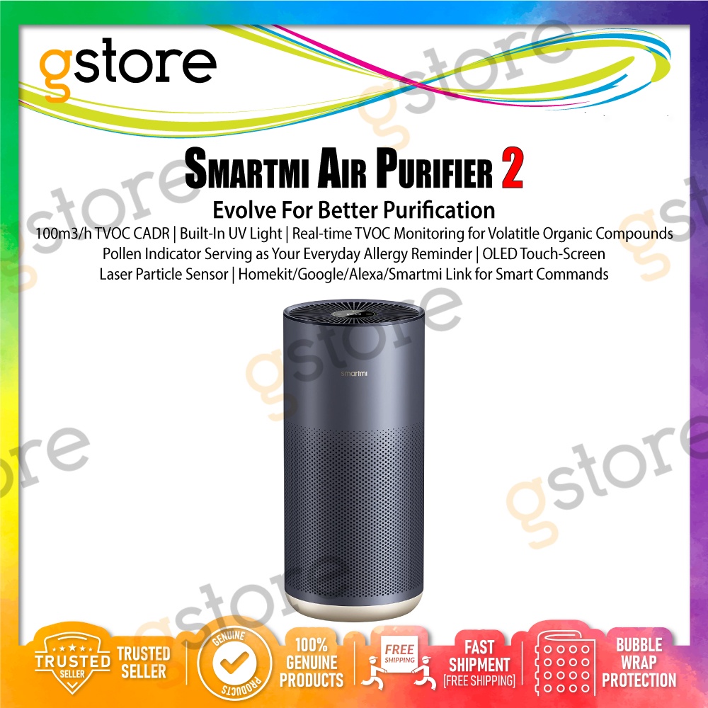 [Malaysia Set] Smartmi Air Purifier 2 (Allergy Air Purifier H13 True