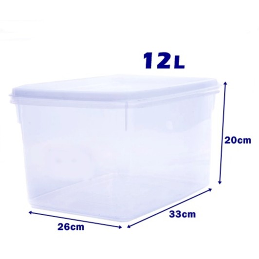 12L Food Container / Rectangular Container / Freezer Bekas Makanan ...