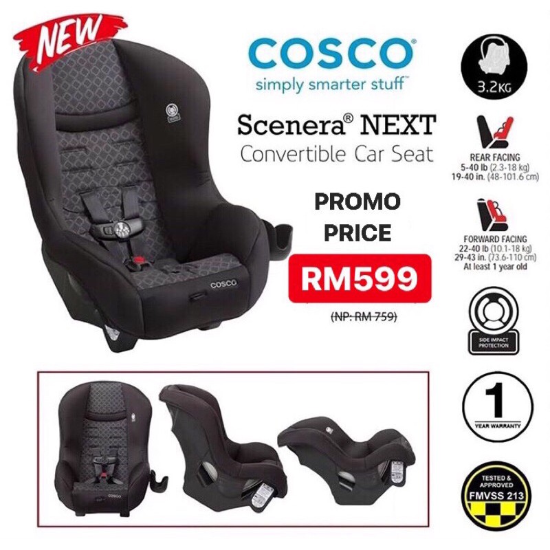 Cosco Scenera Next Convertible Car Seat Instructions