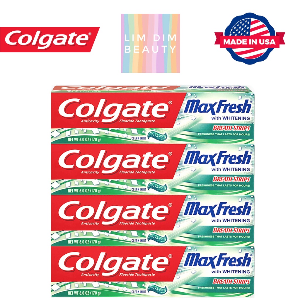 (Us Product) (HSD 10/2022) Colgate Max Fresh Toothpaste 170g White