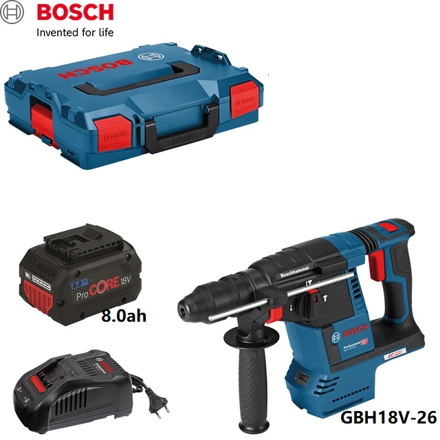 Bosch Gbh 18v 26 Gsr18 50v Combo Professional Cordless Rotary Hammer Shopee Malaysia