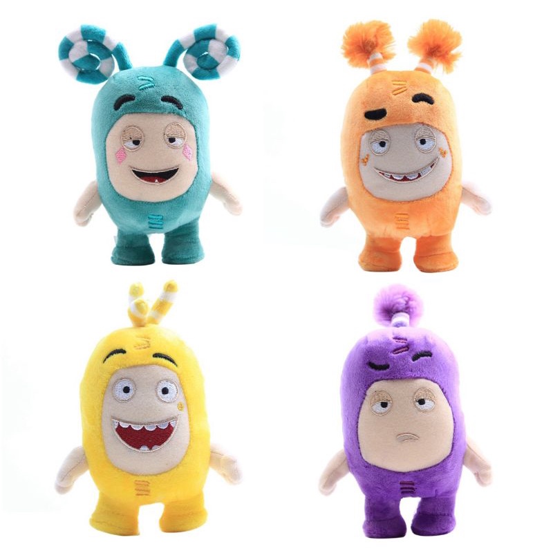 Oddbods Cartoon Cuddly Plush Toy Cute Stuffed Doll Patung Rainbow ...