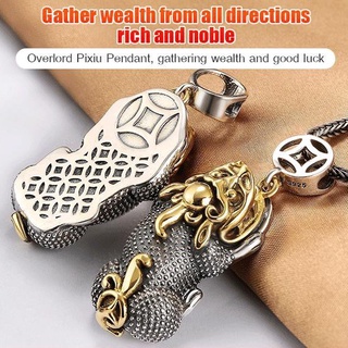 1PCS Real Silver S925 Silver Pendant For Man Woman's Gold Luck Pixiu Pendant