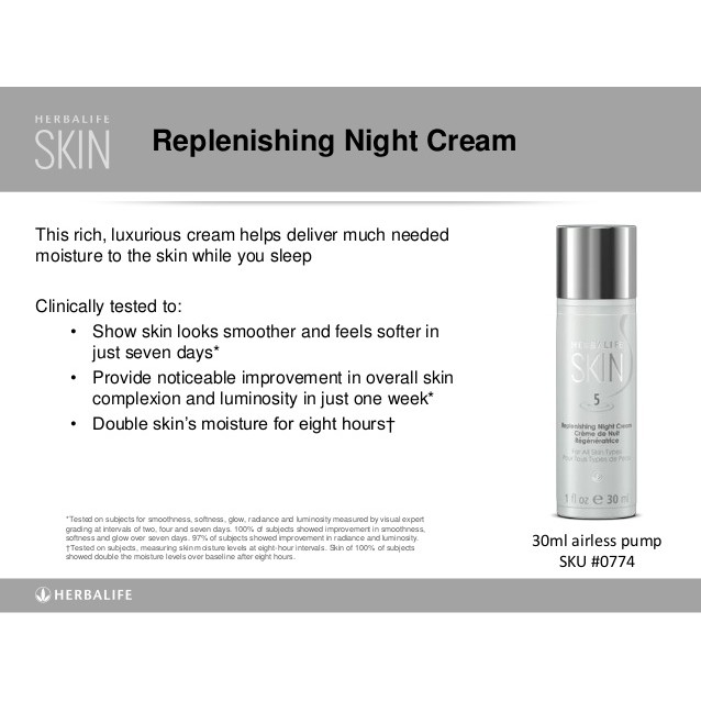 herbalife night cream