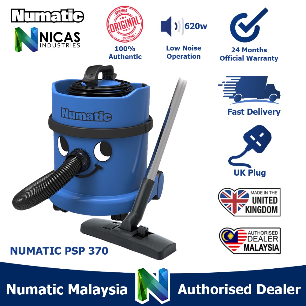 GENUINE NUMATIC HEPA Dry Vacuum Cleaner PSP370 (Made in UK) Local