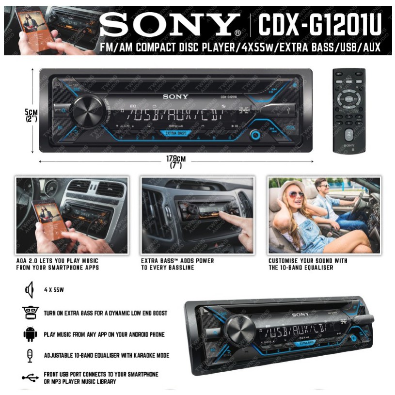 SONY CDX-G1201U CD/USB CAR PLAYER | Shopee Malaysia
