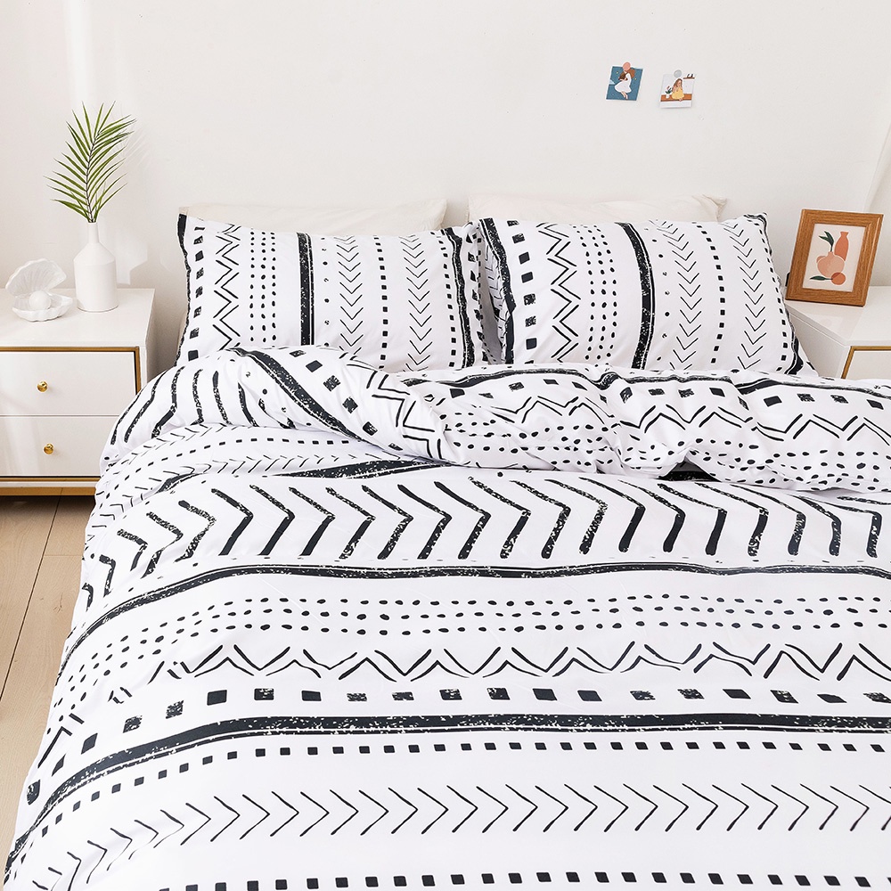 Geometric Bedding Set 3 In 1 Duvet, Why Does My Duvet Cover Have A Zipper