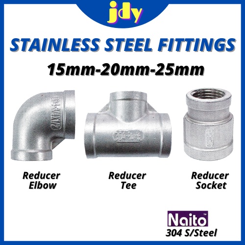 Naito SS304 Stainless Steel Pipe Fitting Reducer Elbow Reducer Tee ...