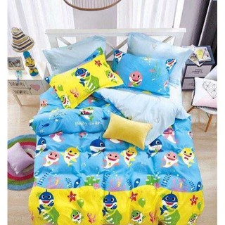 New Baby Shark Premium Cotton 2 In 1 Cadar Murah Ready Stock