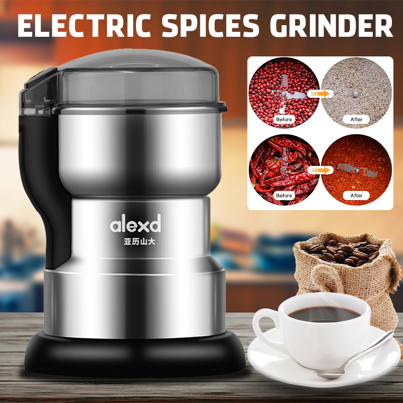 400W 220V Electric Grains Spices Coffee Bean Dry Food Grinder Mill Grinding Machine Gristmill Home Medicine Flour Powder Crusher