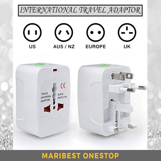 1PC International Travel Adaptor All-In-One Adaptor Worldwide AU-EU-UK-US Plug Travel Adaptor