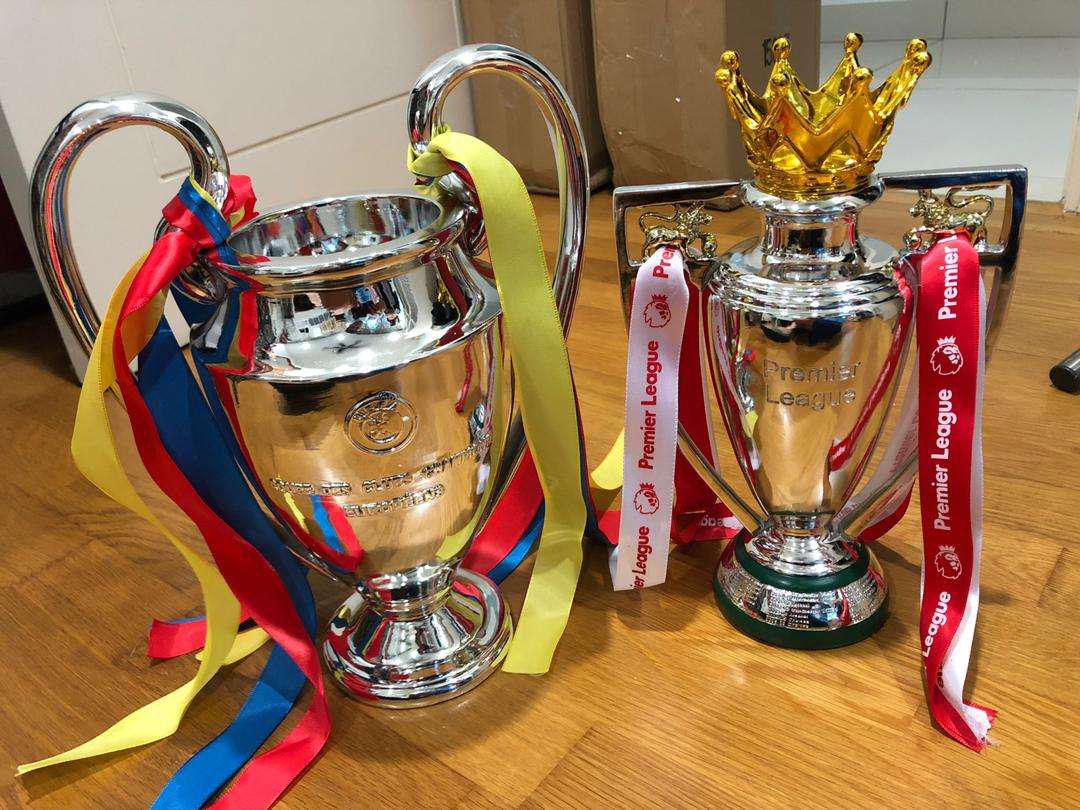 Ready Stock Premier League Champions Epl Trophy Barclays Cup Manchester United Liverpool Fans Souvenirs Shopee Malaysia