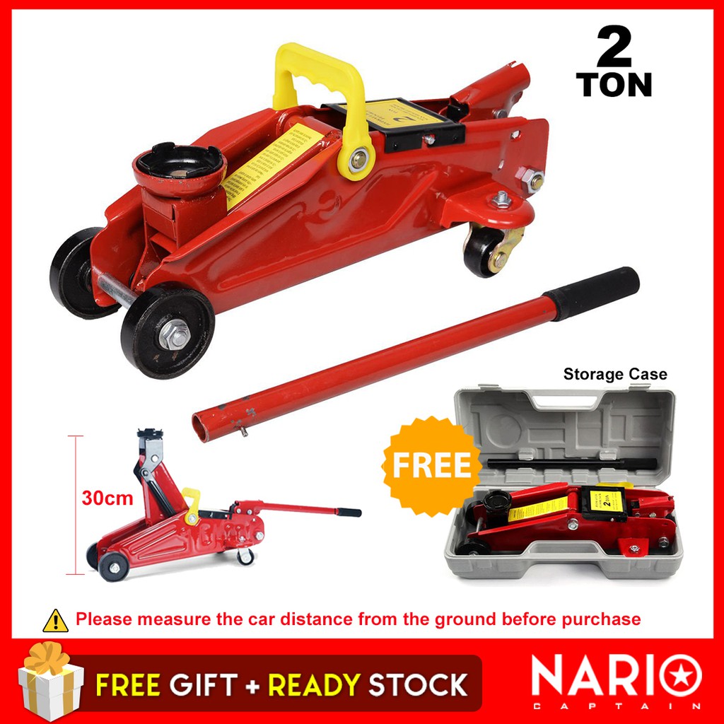 Nario 2 Ton Hydraulic Floor Jack Car Jack Tyre Repair Tool With