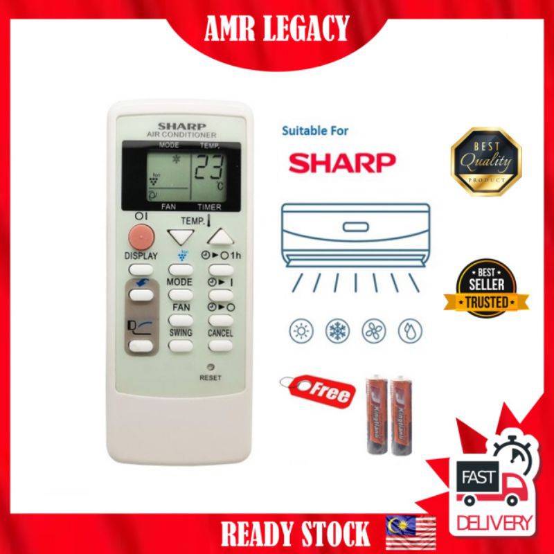 Sharp Air Cond Remote Control for sharp aircond replacement A751JBEZ