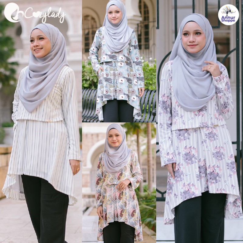 CozyLady Antisoma Fishtail Nursing Maternity Blouse Baju CozyLady Antisoma Fishtail Nursing Maternity Blouse Baju