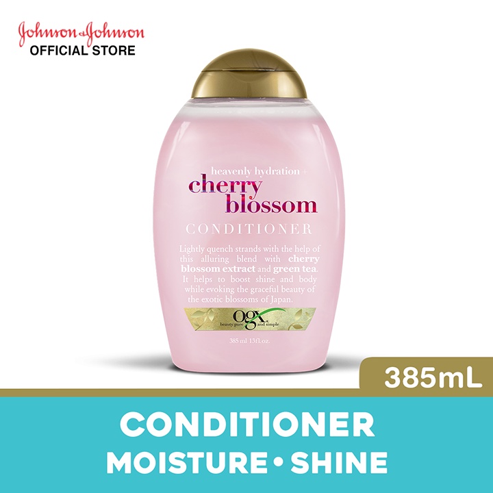 OGX Heavenly Hydration Cherry Blossom Conditioner (385ml) | Shopee Malaysia