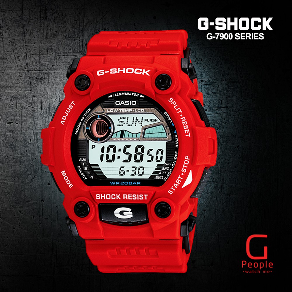 g shock g7900 red