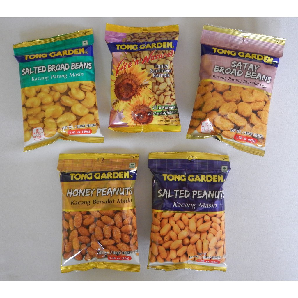 Tong Garden Nuts(2) (35g55g per packet) 10 Flavours! Kacang jenama