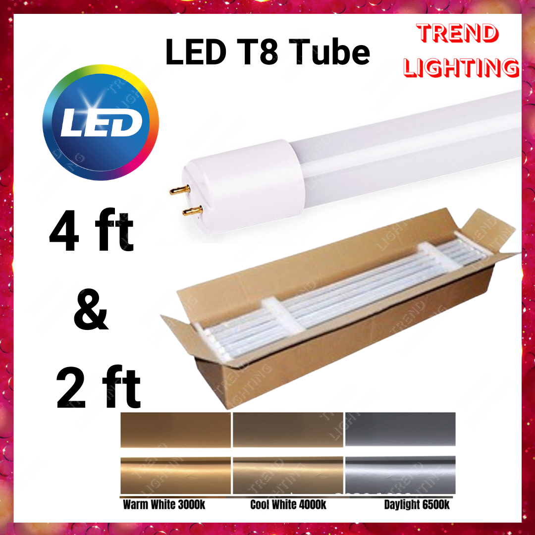 LED T8 Lampu Kalimantang Casing Fitting Box Bundle 2ft 4ft Tube Single ...