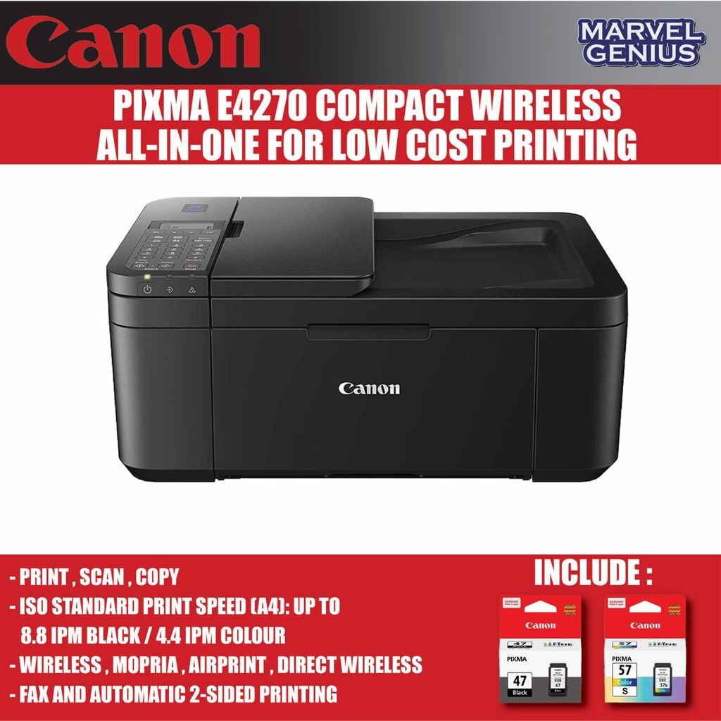 Canon Pixma E4270 Ink Efficient Inkjet Printer (Print, Copy,Scan