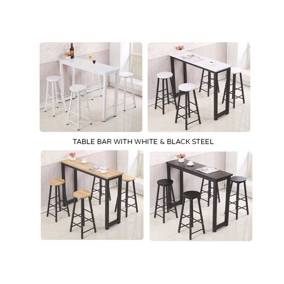 Bar Table 160cm x 40cm with 2 Bar Stool Shopee Malaysia