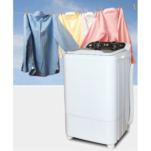 41x38x65cm 8KG Washing Machine Top Load Semi Auto Drying Wash Dry Cloth Clothing Shirt Laundry Dirty Washer Mesin Basuh