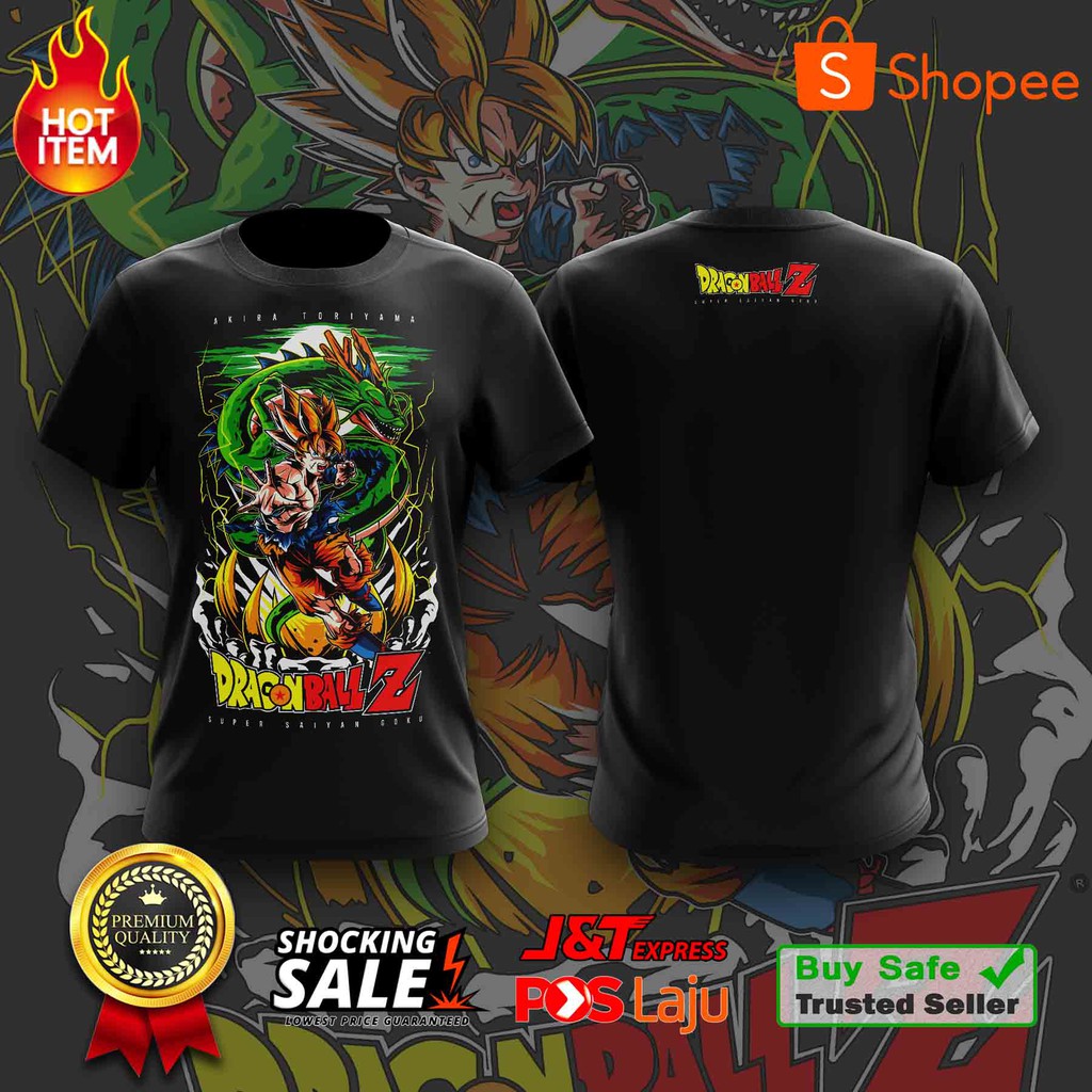 T Shirt Dragon Ball Super Awesome Design Black Xs 5xl Shopee Malaysia