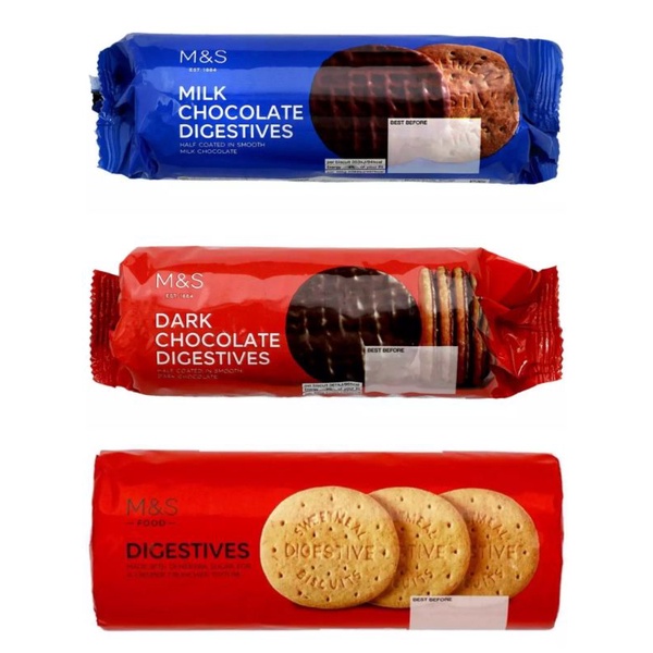 Marks & Spencer Digestive Biscuits [Original/Milk & Dark Chocolate ...