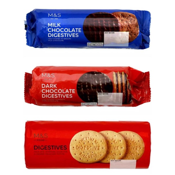 Marks Spencer Digestive Biscuits Original Milk Dark Chocolate Shopee Malaysia